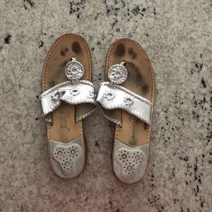 Jack Rogers Silver Sandals